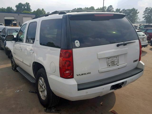 1GKFK13087R144945 - 2007 GMC YUKON WHITE photo 3