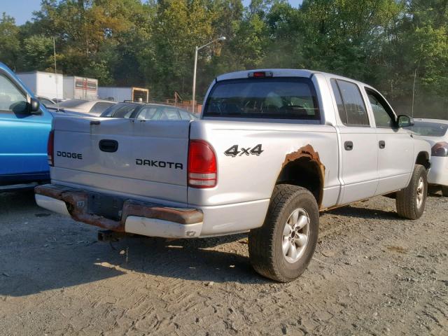 1D7HG38X33S359388 - 2003 DODGE DAKOTA QUA GRAY photo 4