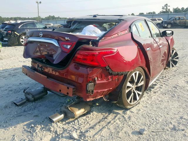 1N4AA6AP0HC375404 - 2017 NISSAN MAXIMA 3.5 RED photo 4