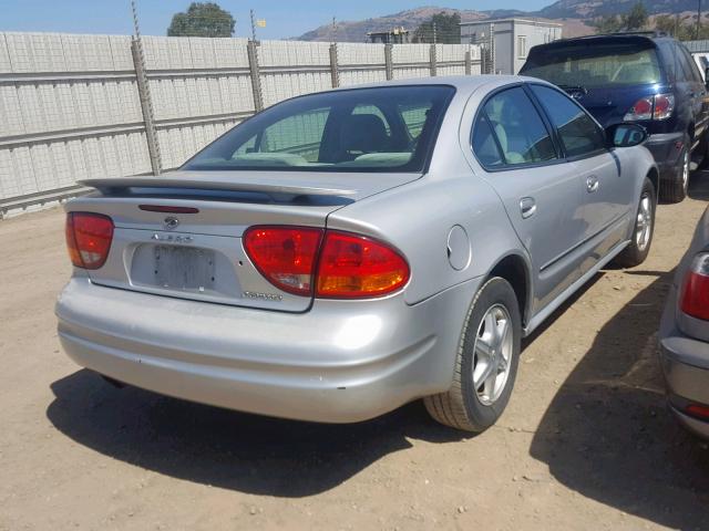 1G3NL52F44C176372 - 2004 OLDSMOBILE ALERO GL SILVER photo 4