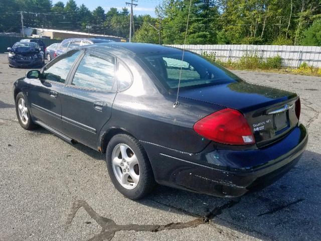 1FAFP55262A243649 - 2002 FORD TAURUS SES BLACK photo 3