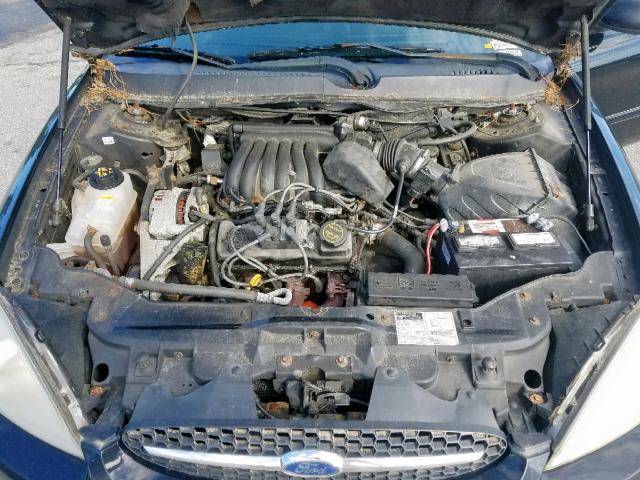 1FAFP55262A243649 - 2002 FORD TAURUS SES BLACK photo 7