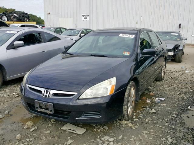 1HGCM66507A086388 - 2007 HONDA ACCORD EX BLACK photo 2