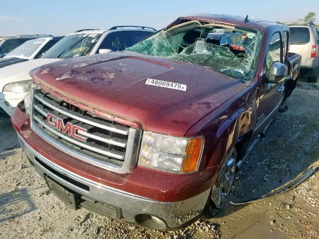 3GTP1VE03DG209445 - 2013 GMC SIERRA C15 MAROON photo 2