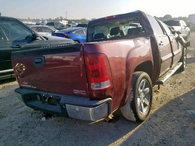 3GTP1VE03DG209445 - 2013 GMC SIERRA C15 MAROON photo 4