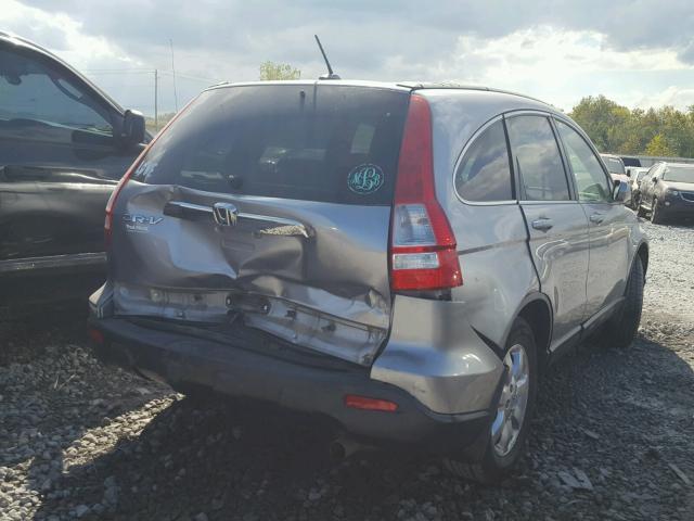 JHLRE38758C058470 - 2008 HONDA CR-V EXL BLUE photo 4