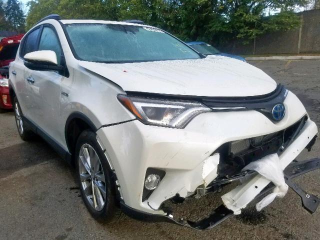 JTMDJREVXJD197681 - 2018 TOYOTA RAV4 HV LI WHITE photo 1