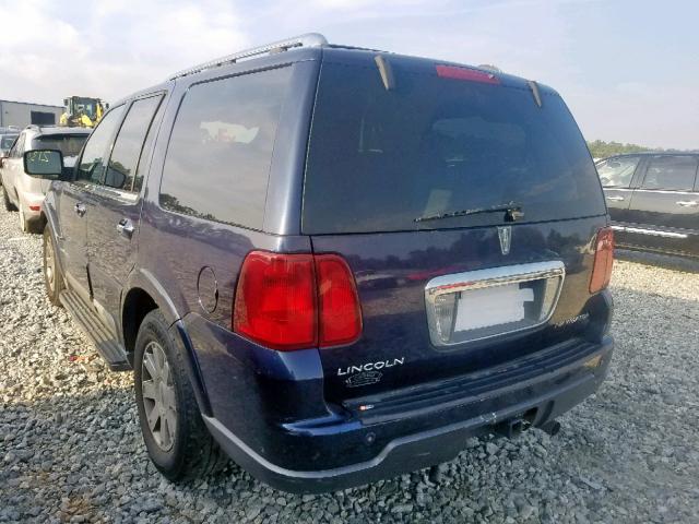 5LMFU27R34LJ25361 - 2004 LINCOLN NAVIGATOR BLUE photo 3