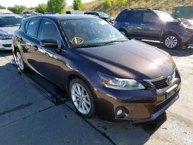 JTHKD5BH8C2117054 - 2012 LEXUS CT 200 GRAY photo 1