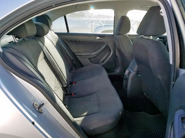 3VW2K7AJ1EM354016 - 2014 VOLKSWAGEN JETTA BASE 银色 照片 6