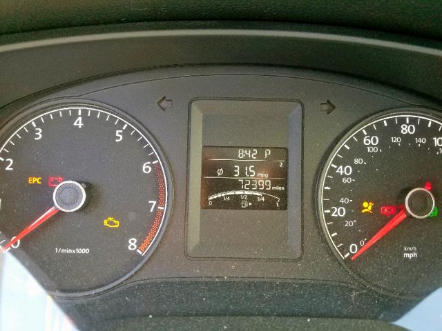 3VW2K7AJ1EM354016 - 2014 VOLKSWAGEN JETTA BASE 银色 照片 8