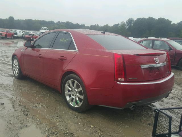 1G6DP57V880123331 - 2008 CADILLAC CTS HI FEA RED photo 3