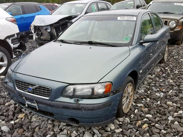 YV1RS64A742323618 - 2004 VOLVO S60 GREEN photo 2