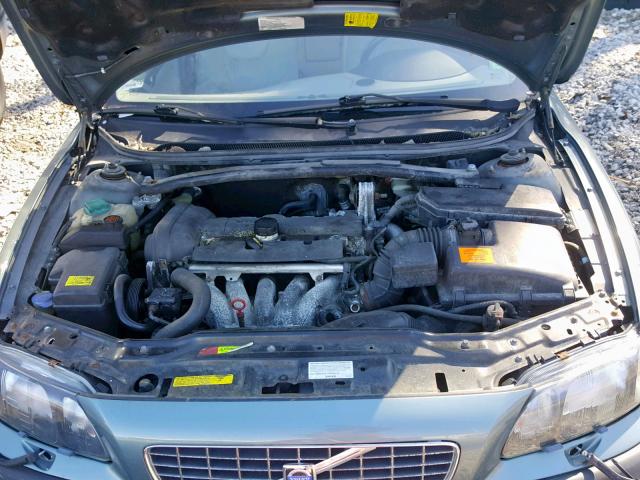 YV1RS64A742323618 - 2004 VOLVO S60 GREEN photo 7