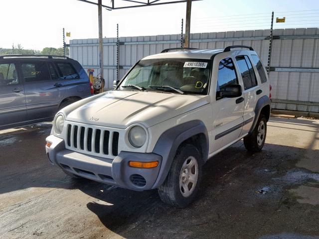 1J4GK48K44W169215 - 2004 JEEP LIBERTY SP WHITE photo 2