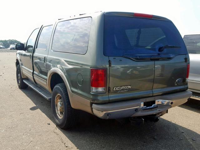 1FMNU43S2YEE15653 - 2000 FORD EXCURSION GREEN photo 3