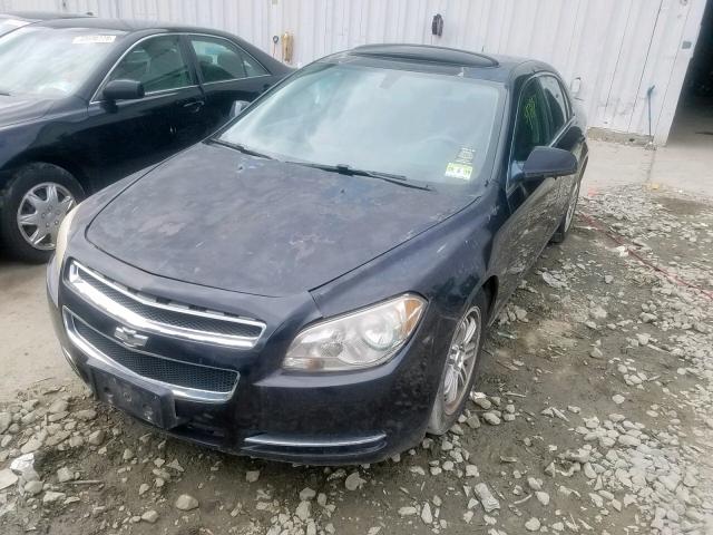 1G1ZH57B29F222837 - 2009 CHEVROLET MALIBU 1LT BLACK photo 2