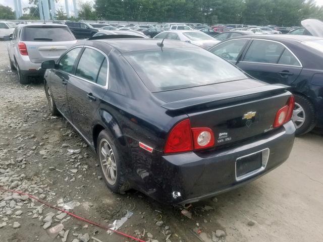 1G1ZH57B29F222837 - 2009 CHEVROLET MALIBU 1LT BLACK photo 3
