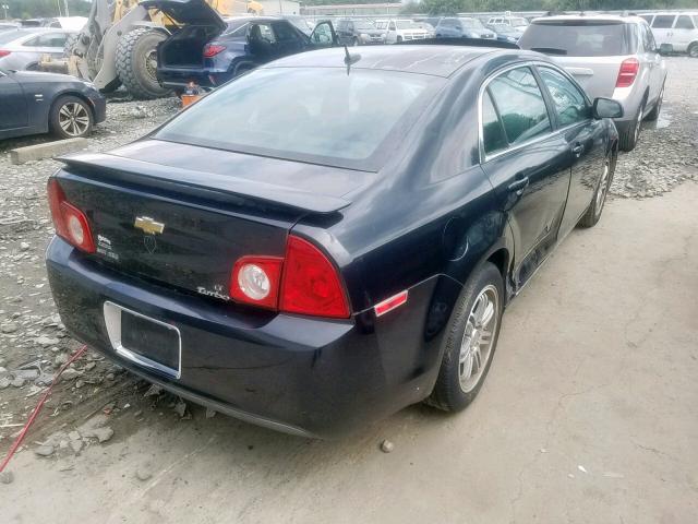 1G1ZH57B29F222837 - 2009 CHEVROLET MALIBU 1LT BLACK photo 4