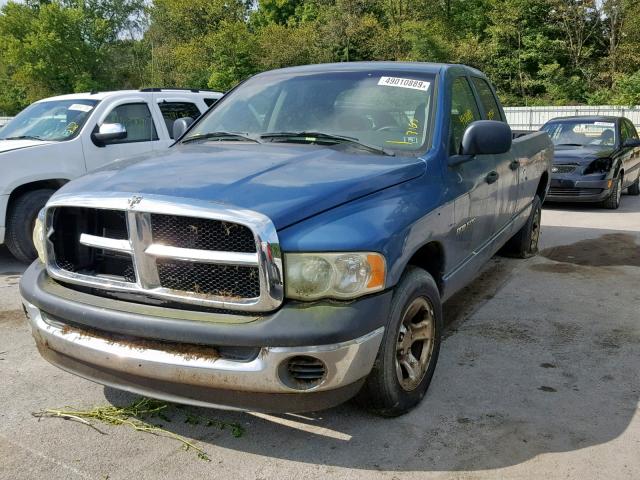 1D7HA18N65J635320 - 2005 DODGE RAM 1500 S BLUE photo 2