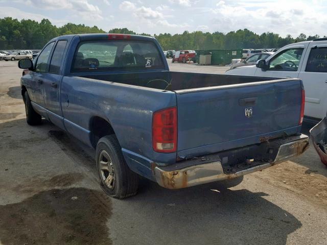 1D7HA18N65J635320 - 2005 DODGE RAM 1500 S BLUE photo 3