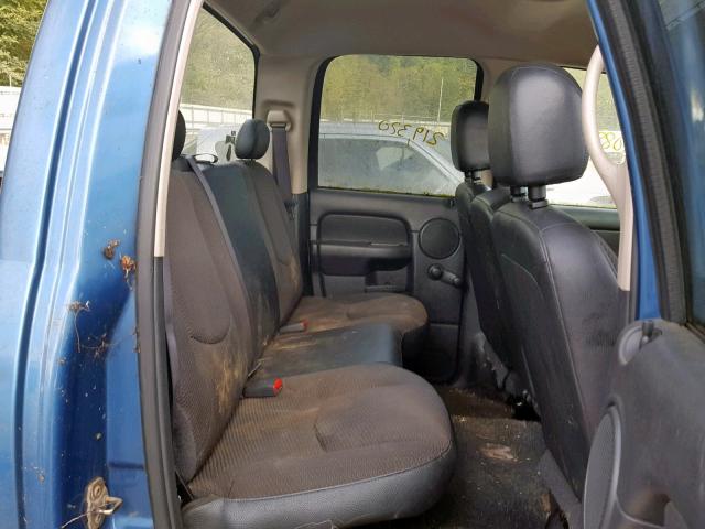 1D7HA18N65J635320 - 2005 DODGE RAM 1500 S BLUE photo 6