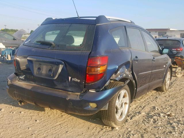 5Y2SL62894Z445733 - 2004 PONTIAC VIBE BLUE photo 4