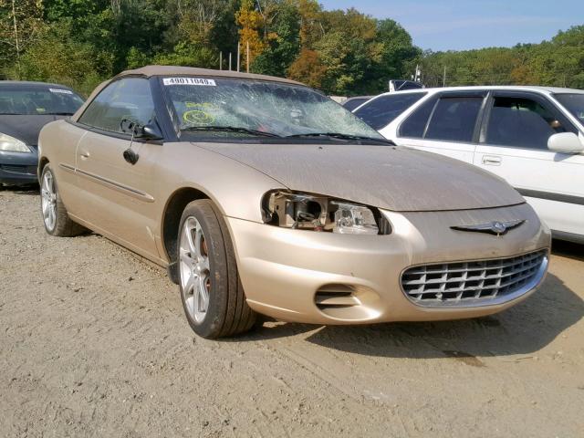 1C3EL45U81N679881 - 2001 CHRYSLER SEBRING LX GOLD photo 1