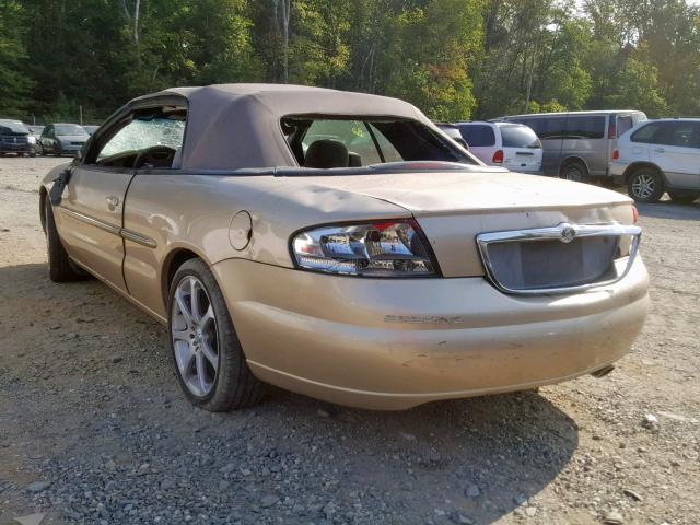 1C3EL45U81N679881 - 2001 CHRYSLER SEBRING LX GOLD photo 3