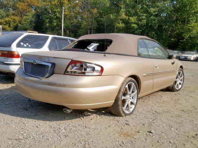 1C3EL45U81N679881 - 2001 CHRYSLER SEBRING LX GOLD photo 4