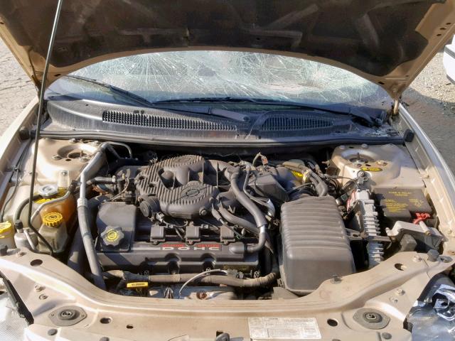 1C3EL45U81N679881 - 2001 CHRYSLER SEBRING LX GOLD photo 7