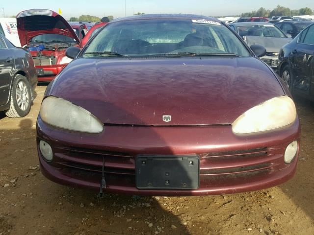 2B3HD56U6YH177191 - 2000 DODGE INTREPID E BURGUNDY photo 9