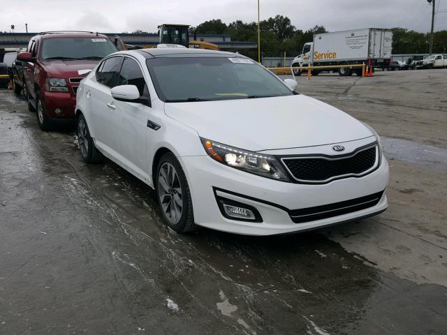 5XXGR4A62EG268973 - 2014 KIA OPTIMA SX WHITE photo 1