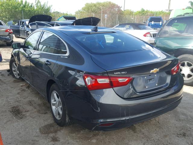 1G1ZB5ST3HF268659 - 2017 CHEVROLET MALIBU LS Gris photo 3