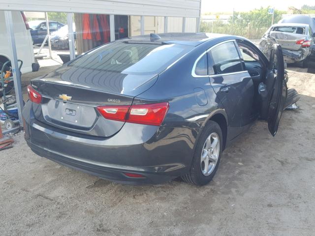 1G1ZB5ST3HF268659 - 2017 CHEVROLET MALIBU LS Gris photo 4