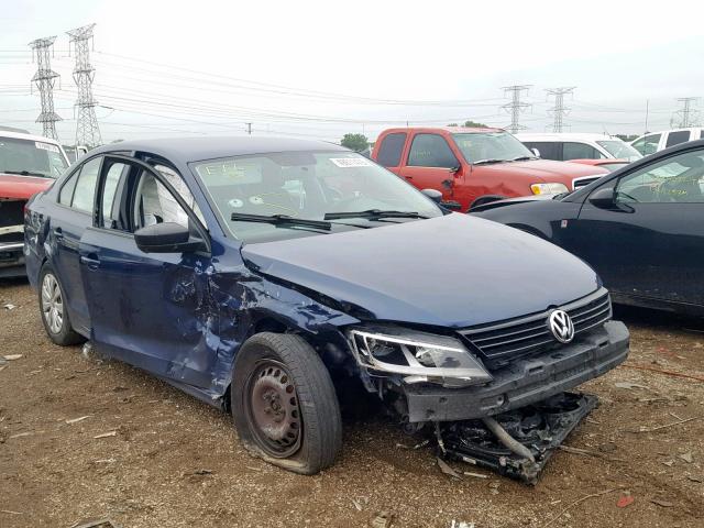 3VW2K7AJ3BM336936 - 2011 VOLKSWAGEN JETTA BASE 蓝色 照片 1