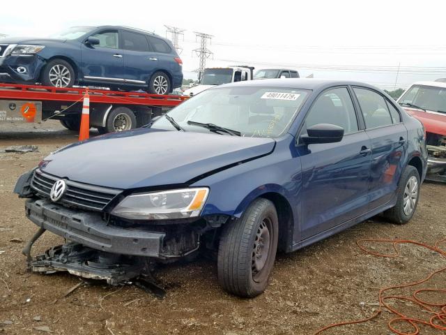 3VW2K7AJ3BM336936 - 2011 VOLKSWAGEN JETTA BASE 蓝色 照片 2