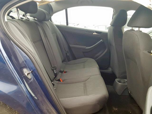 3VW2K7AJ3BM336936 - 2011 VOLKSWAGEN JETTA BASE 蓝色 照片 6