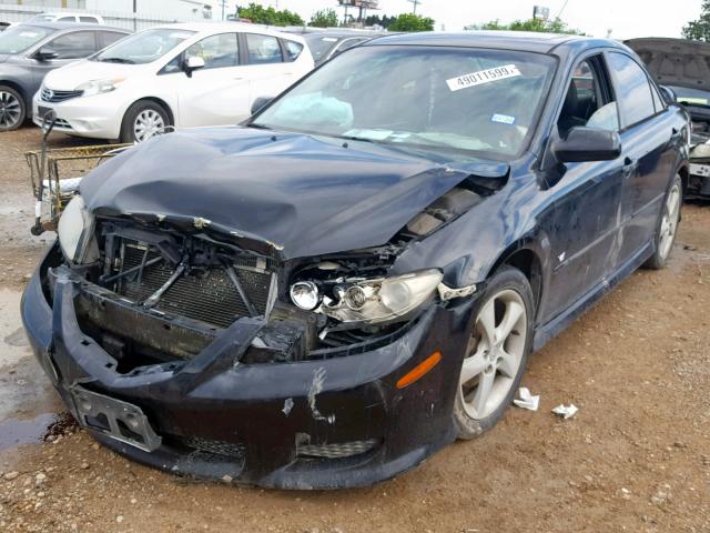 1YVHP80D545N95639 - 2004 MAZDA 6 S BLACK photo 2