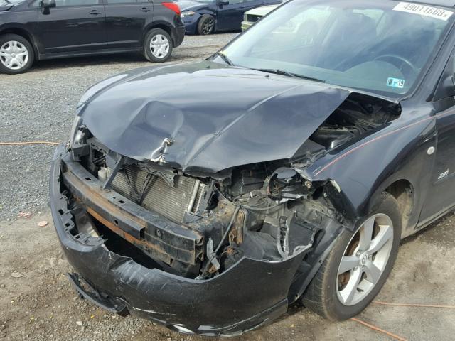 JM1BK323561500654 - 2006 MAZDA 3 S BLACK photo 9