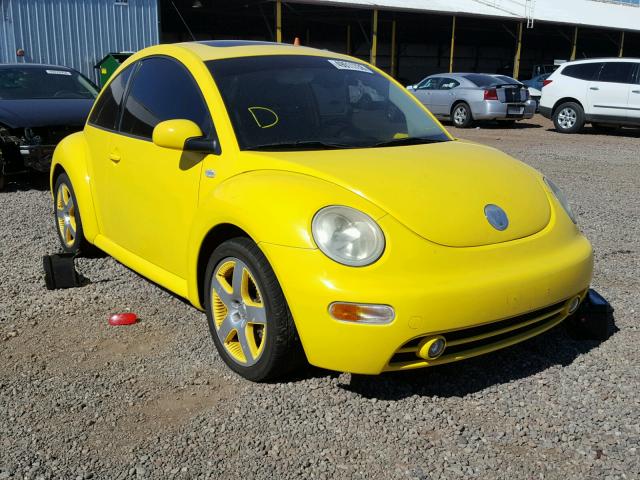 3VWCD21CX2M454629 - 2002 VOLKSWAGEN NEW BEETLE YELLOW photo 1