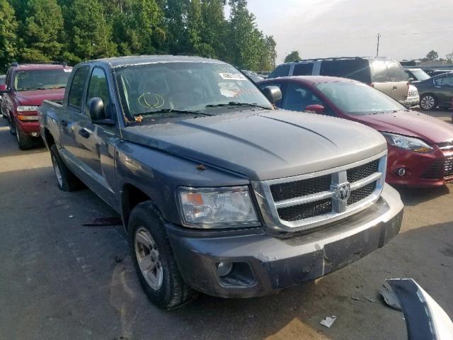 1D7HW48N28S534597 - 2008 DODGE DAKOTA QUA GRAY photo 1