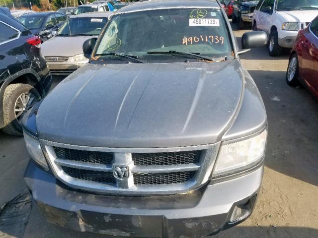 1D7HW48N28S534597 - 2008 DODGE DAKOTA QUA GRAY photo 7