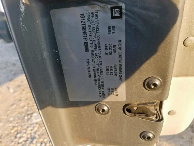 1G1ZT68N97F109896 - 2007 CHEVROLET MALIBU MAX 灰色 照片 10