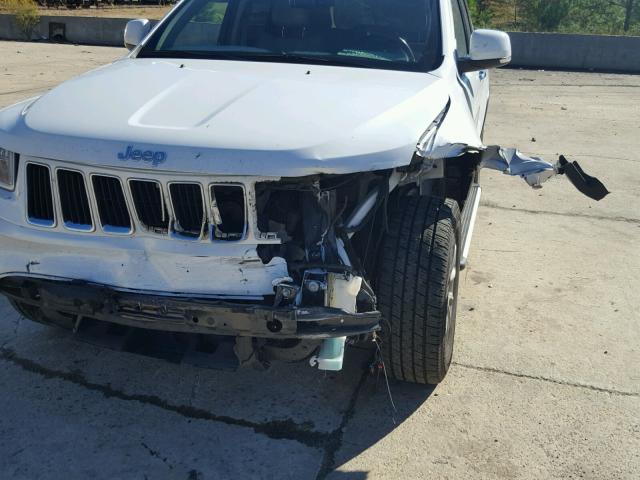 1C4RJEBM4EC410954 - 2014 JEEP GRAND CHER WHITE photo 9