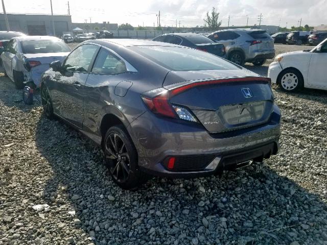 2HGFC4B8XKH306408 - 2019 HONDA CIVIC SPOR GRAY photo 3