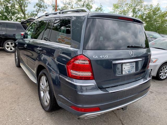 4JGBF7BE0BA624687 - 2011 MERCEDES-BENZ GL 450 4MA GRAY photo 4