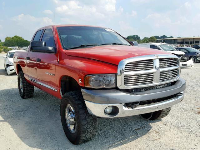 3D7KS28C95G711072 - 2005 DODGE RAM 2500 S RED photo 1