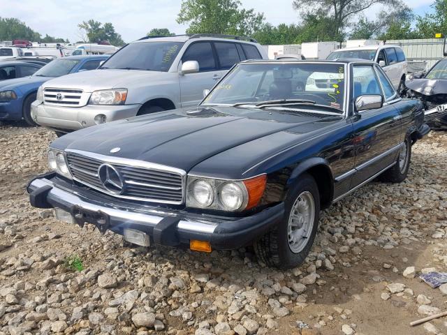 WDBBA45A2EA013153 - 1984 MERCEDES-BENZ 380 SL BLACK photo 2