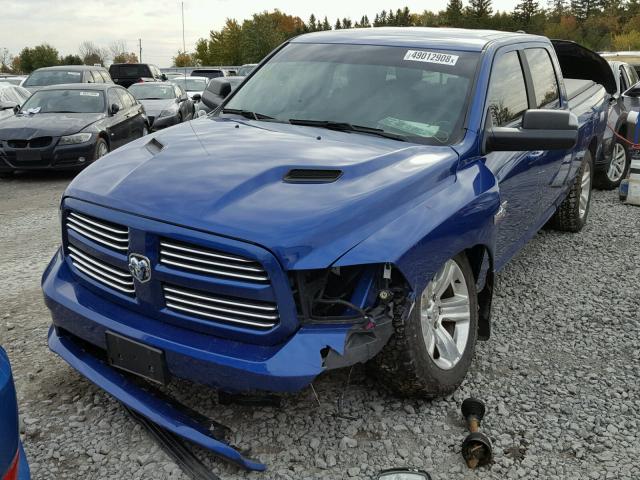 1C6RR7UT5HS681175 - 2017 RAM 1500 SPORT BLUE photo 2